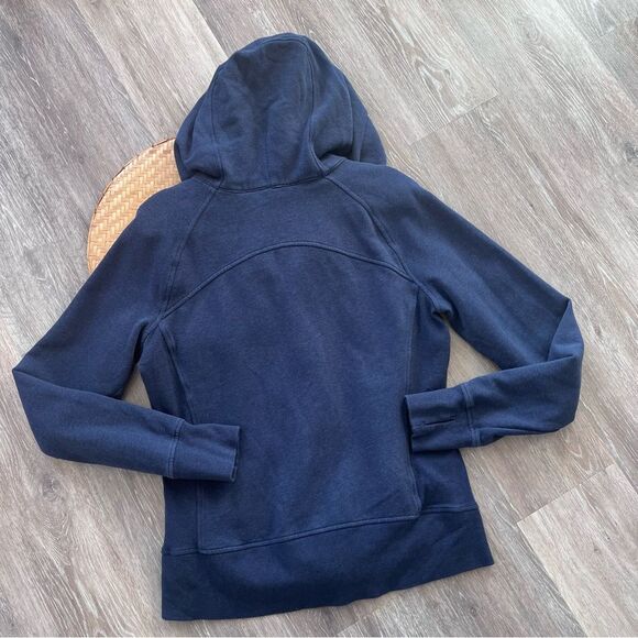 Lululemon navy blue scuba hoodie full zip women’s size 12 - Picture 5 of 5